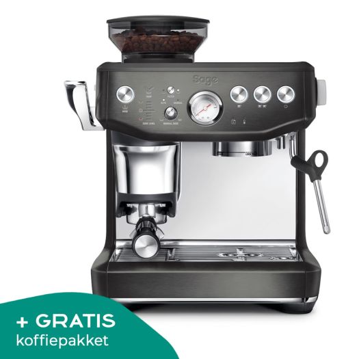 sage the barista express impress black stainless steel