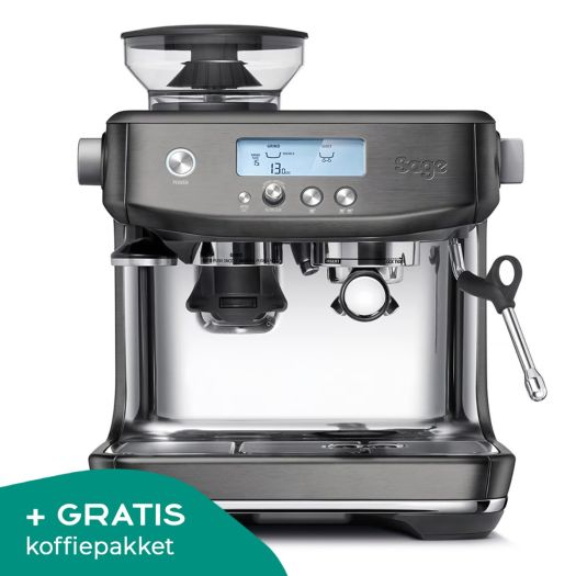 sage the baristo pro black stainless steel