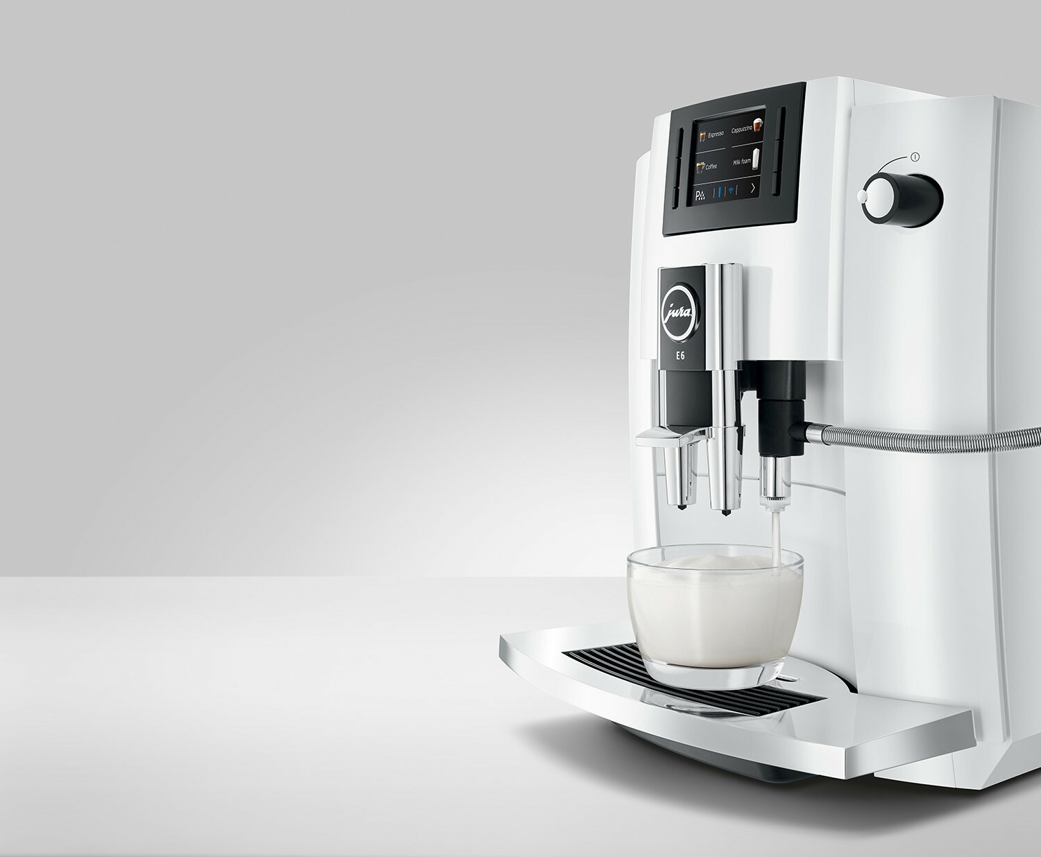 Jura E6 Piano White EB volautomatische koffiemachine Nu met gratis
