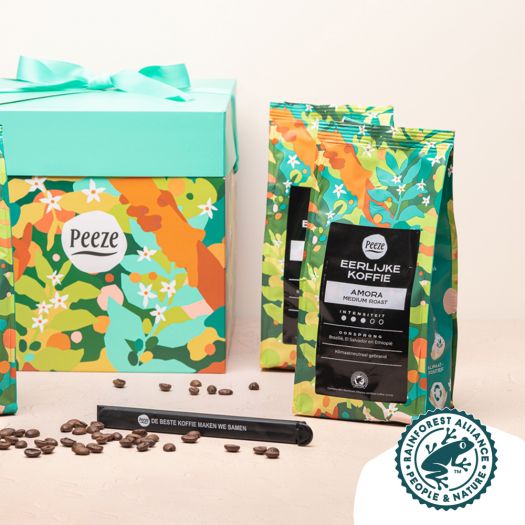 Proefpakket koffiebonen Rainforest Alliance