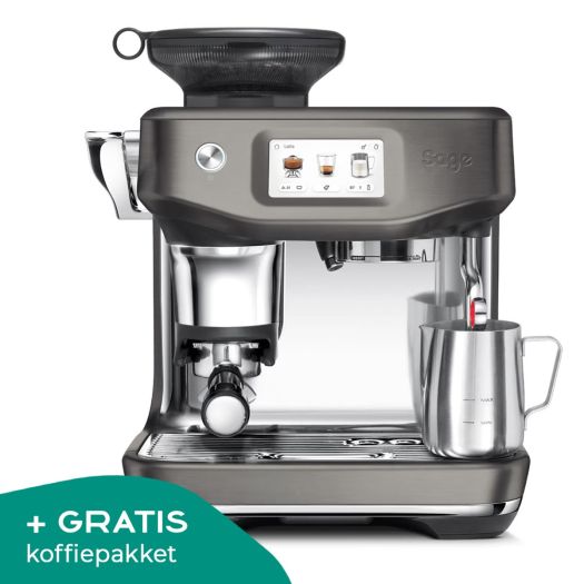 sage the barista touch impress cold black stainless steel