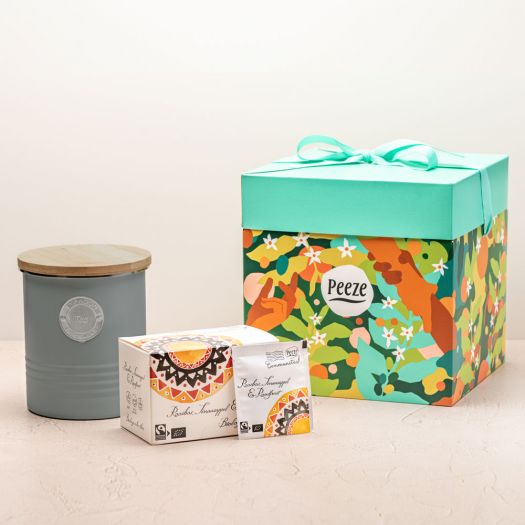 Thee cadeaupakket met voorraadblik