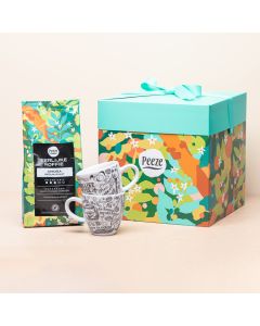 Koffie cadeaupakket met coffee talk kopjes