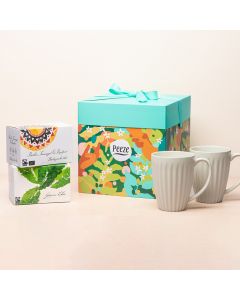 Thee cadeaupakket met mokken