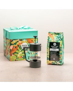 Koffie cadeaupakket cafetière met koffie