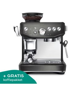 sage the barista express impress black stainless steel