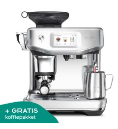 sage the barista touch impress cold brushed stainless steel