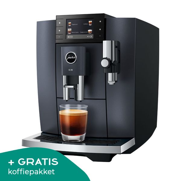 MOMENT('81MOVIE MATE 100%+MODERN SOUL P… JURA E8 Cosmic Black ED volautomaat - Gratis koffie proefpakket