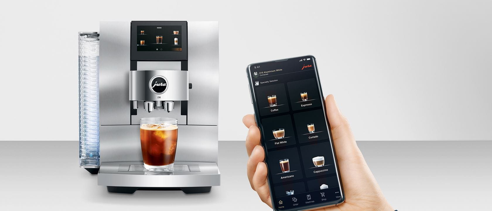 Jura accessoires app